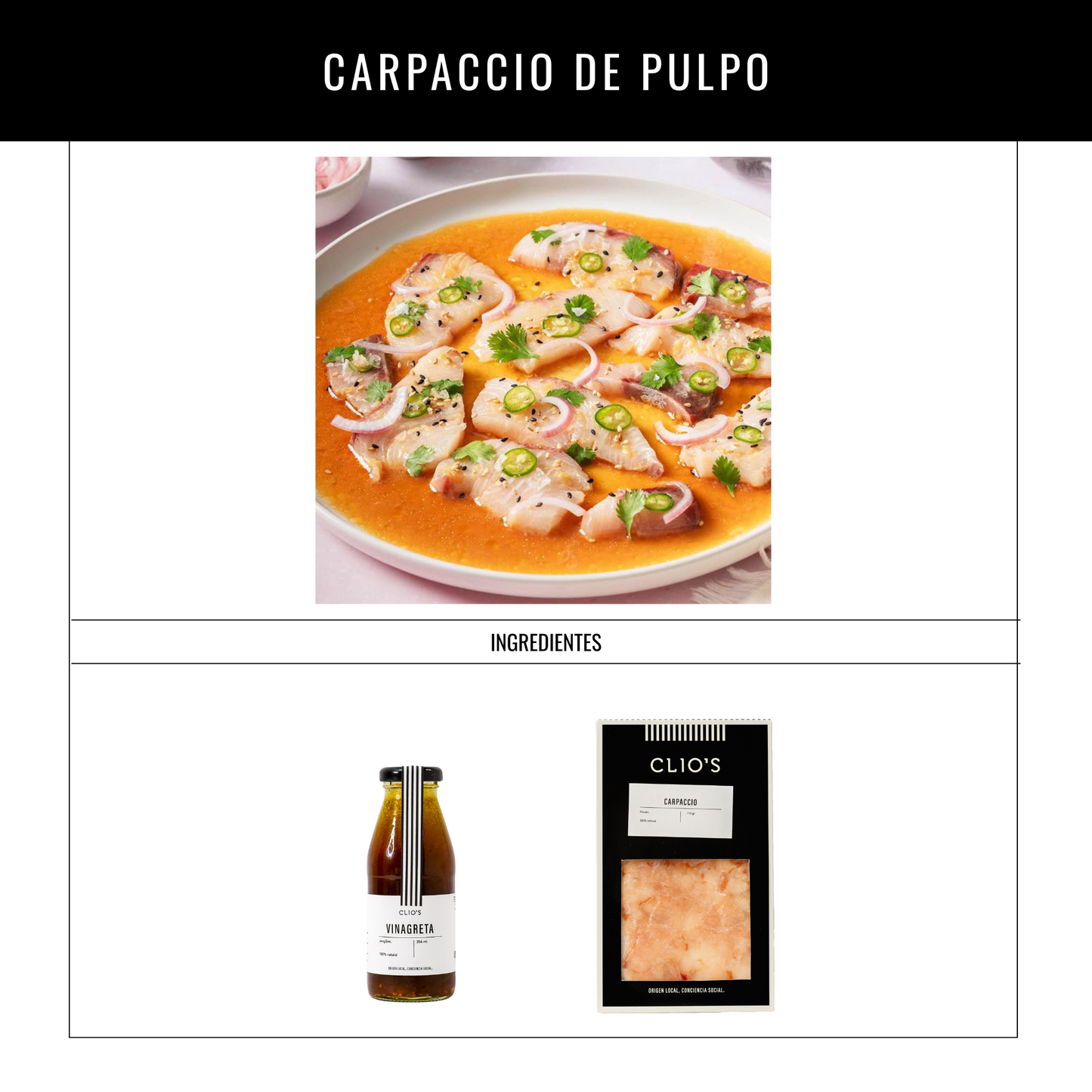 Carpaccio de Róbalo