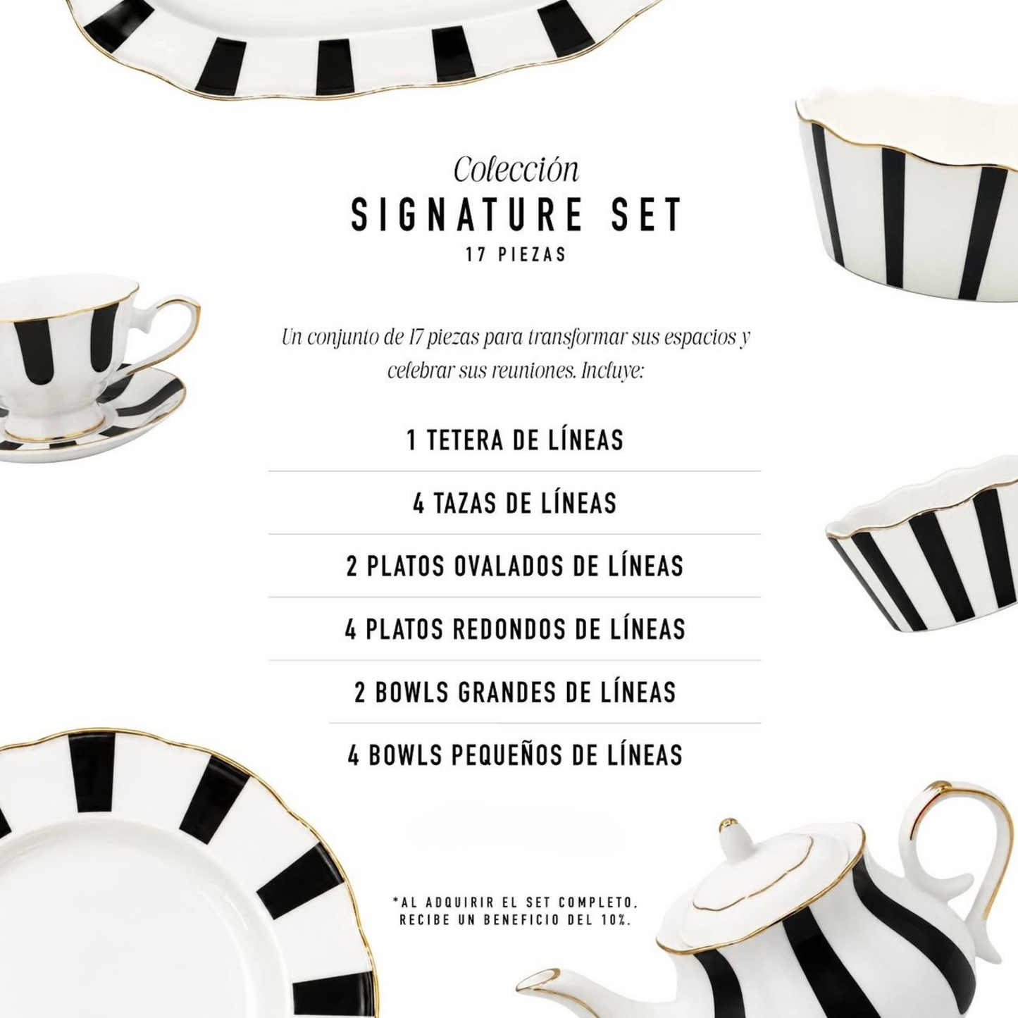 Signature Set Vajilla de Líneas