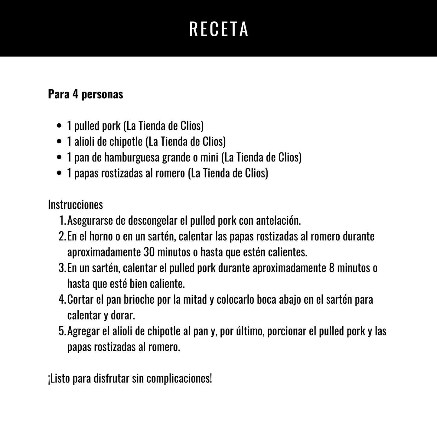 Pulled Pork Burger Combo