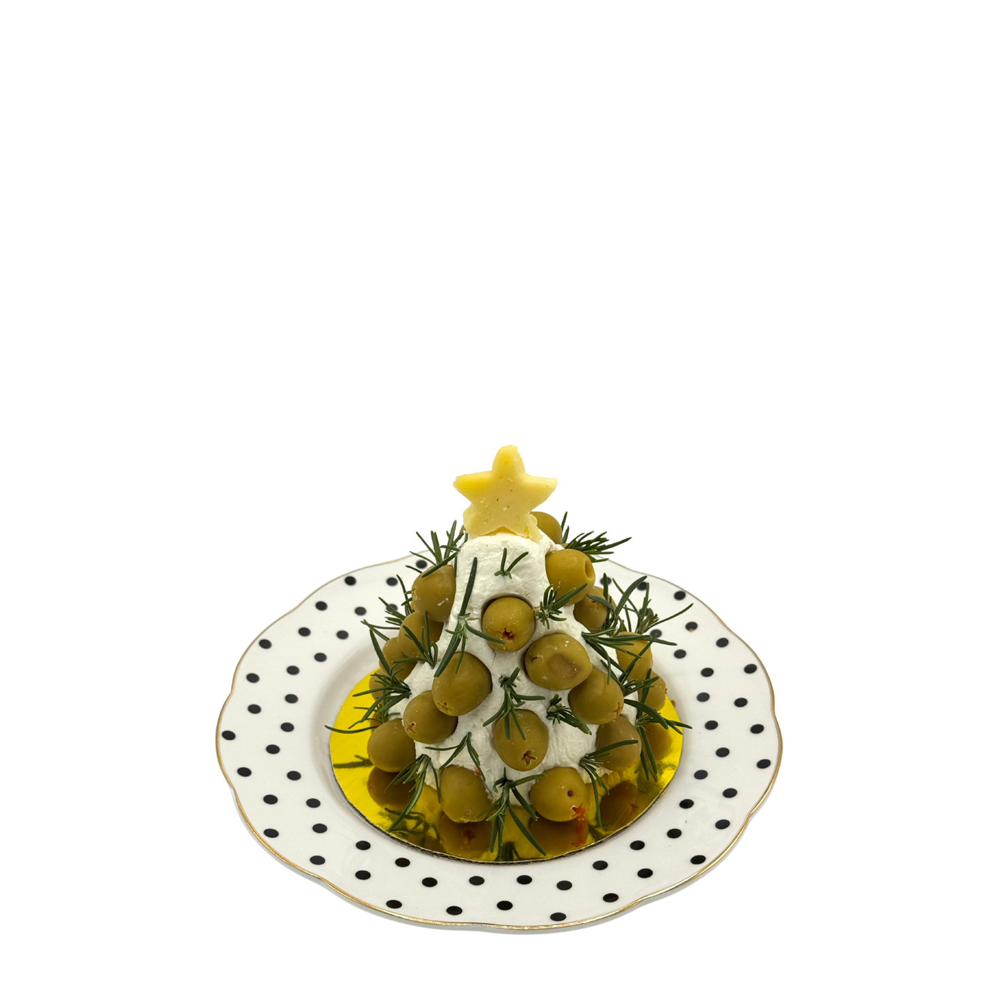 Dip de Carpaccio en Forma de Arbolito con Aceitunas