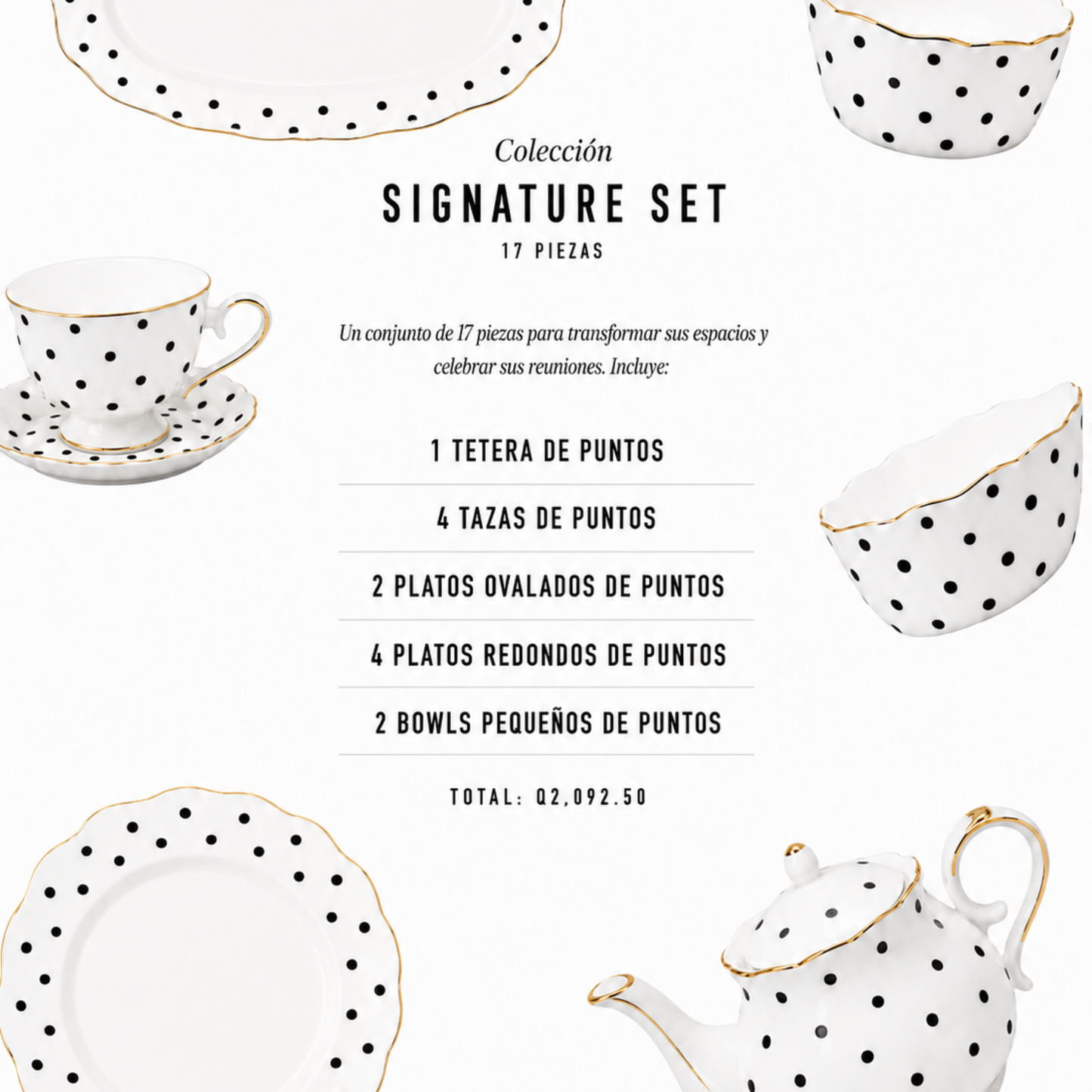 Signature Set Vajilla de Puntos