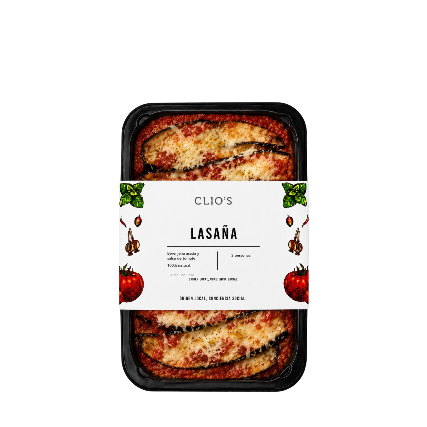 Lasaña de Berenjena Asada y Salsa de Tomate