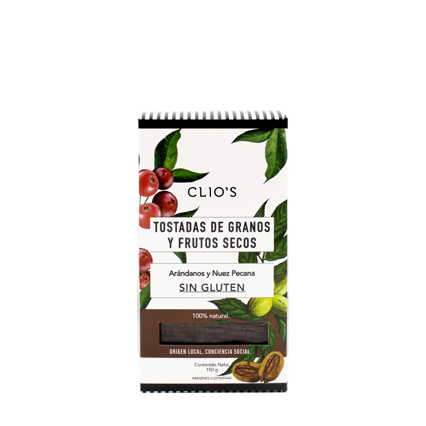 Tostadas de Granos de Arándanos y Nuez Pecana Gluten Free Clios