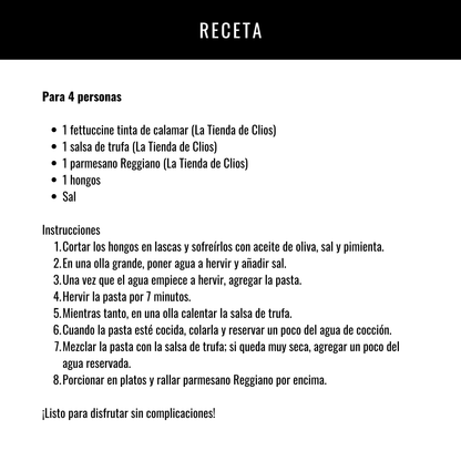 Fettuccini a la Trufa Negra