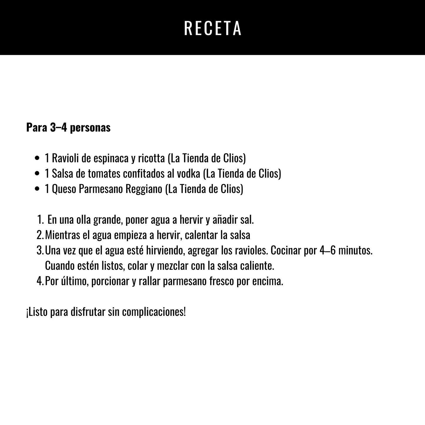 Ravioli Relleno de Ricotta y Espinaca con Salsa de Tomates Confitados al Vodka
