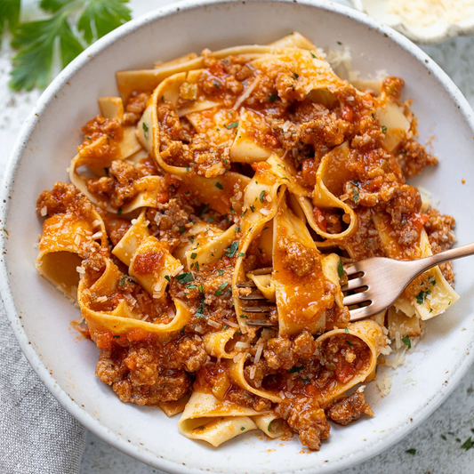 Pappardelle a la Boloñesa