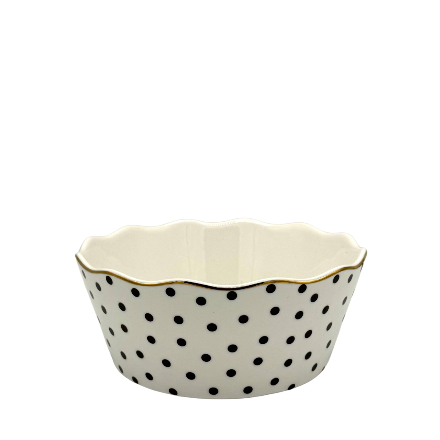 Dulcera de Porcelana Mediana de Puntos