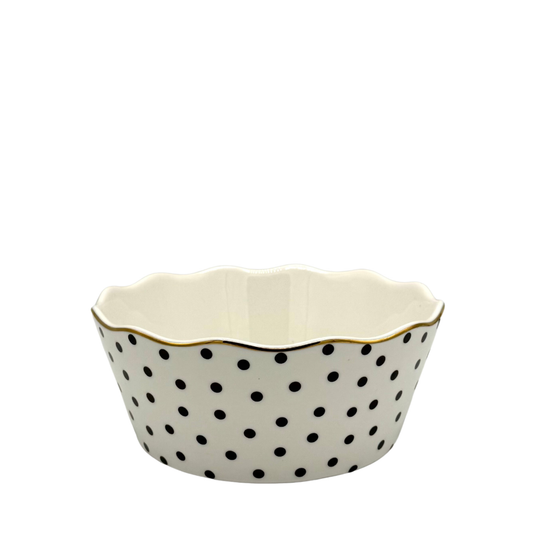 Dulcera de Porcelana Mediana de Puntos