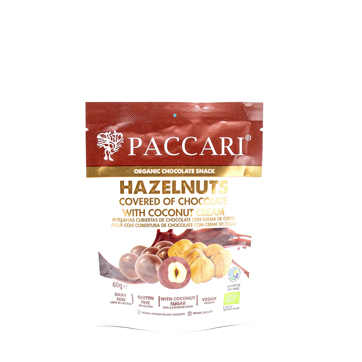 Avellanas Cubiertas de Chocolate con Crema de Coco