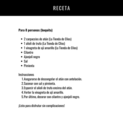Carpaccio de Atún Combo