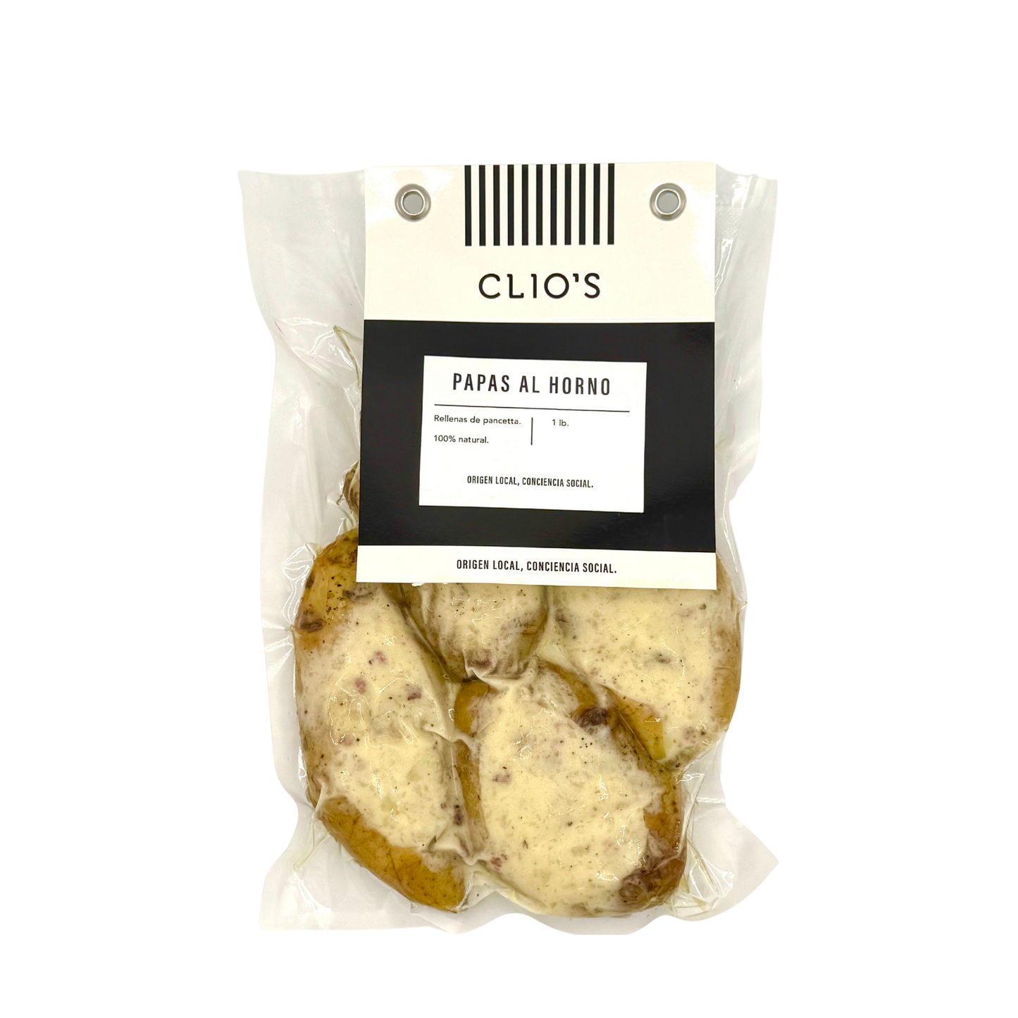 Papas al Horno Rellenas de Pancetta