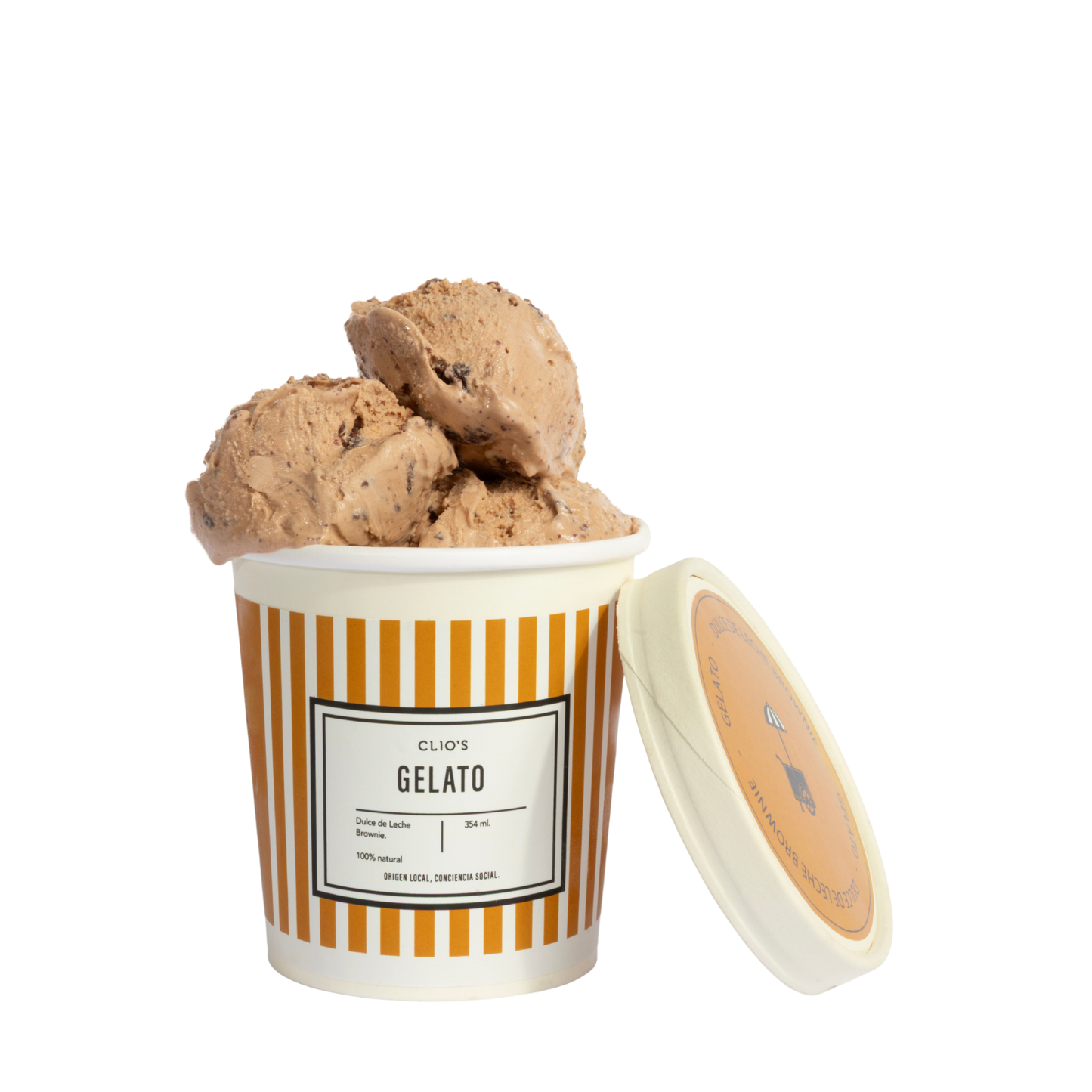 Gelato Dulce de Leche Brownie - Pre Venta