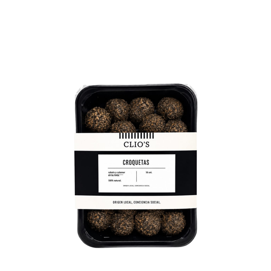 Croquetas de Róbalo y Calamar en su Tinta