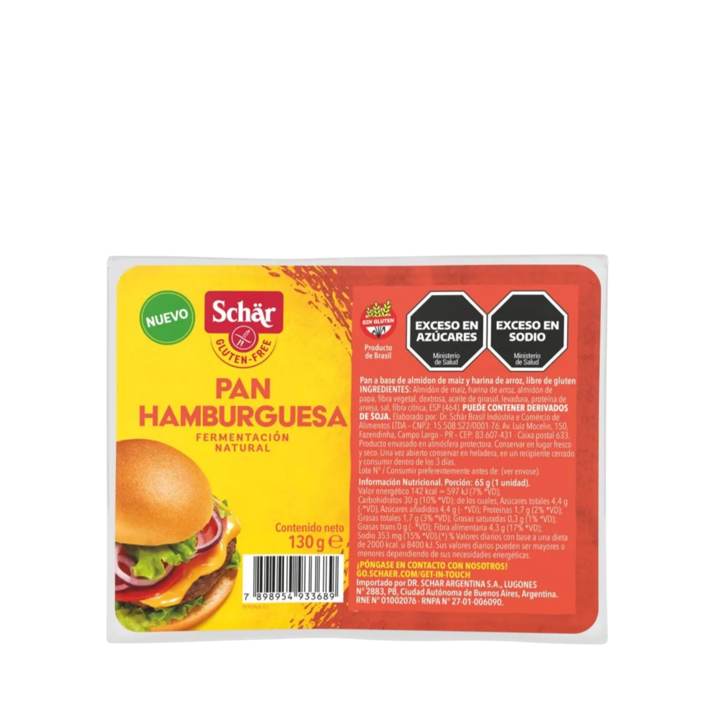 Pan de Hamburguesa Gluten Free