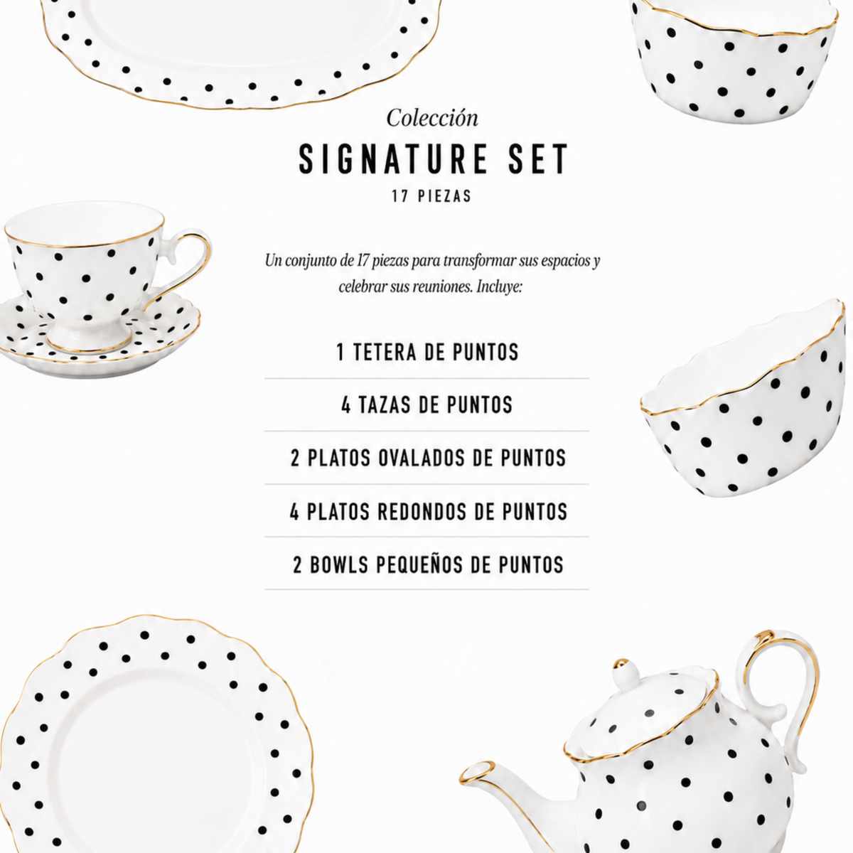 Signature Set Vajilla de Puntos