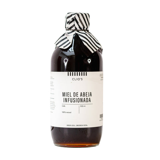 Miel de Abeja Artesanal, Infusionada Con Café Clios