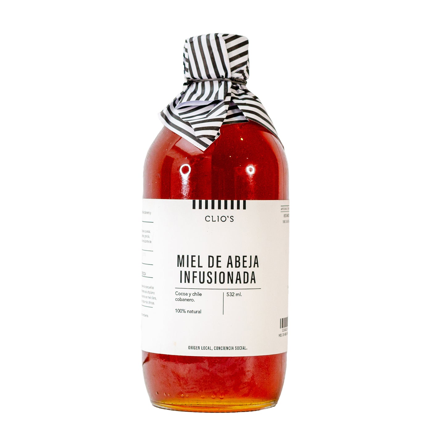 Miel de Abeja Infusionada, Con Chile Cobanero y Cacao Clios