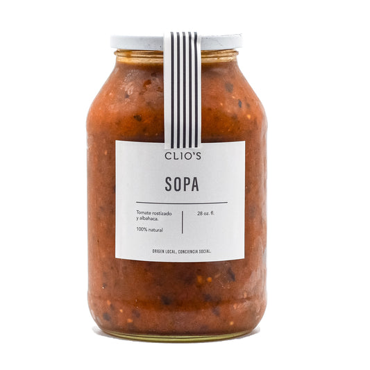 Sopa de Tomate Rostizado y Albahaca Clios