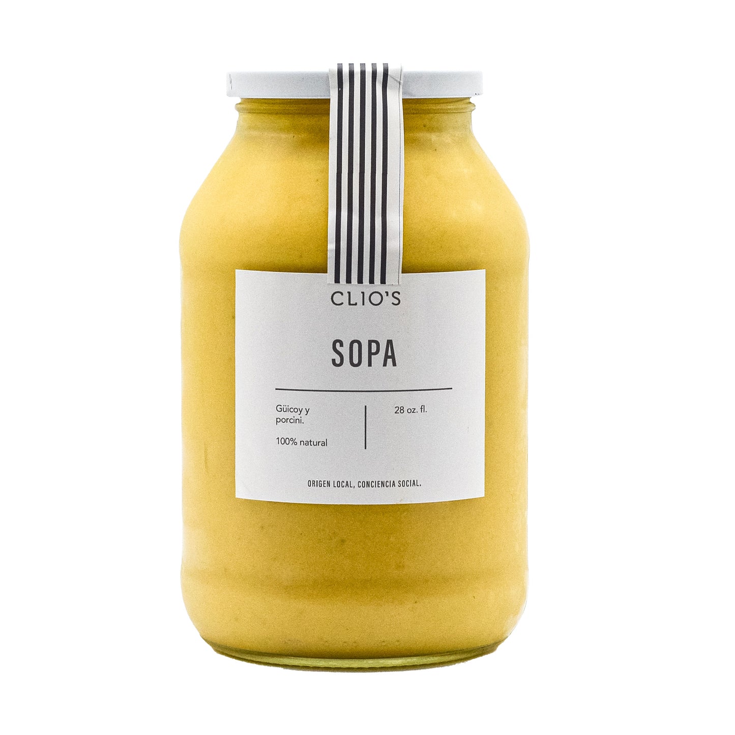 Sopa Güicoy y Porcini Clios