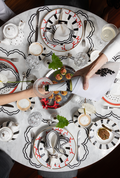 Plato de Porcelana Lineas