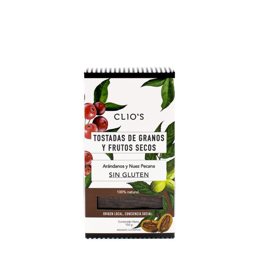 Tostadas de Granos de Arándanos y Nuez Pecana Gluten Free Clios