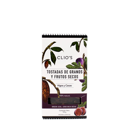 Tostadas de Granos de Higos y Cacao Clios