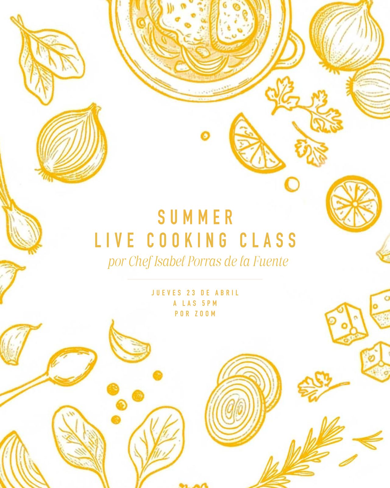 Live Cooking Class