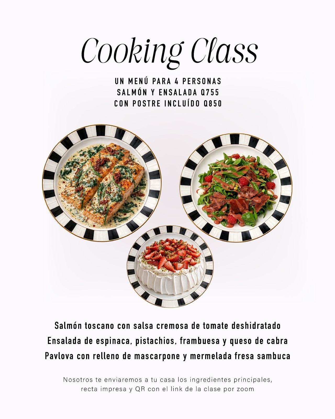 Live Salmon Cooking Class Jueves 26 de Febrero 5:00 PM